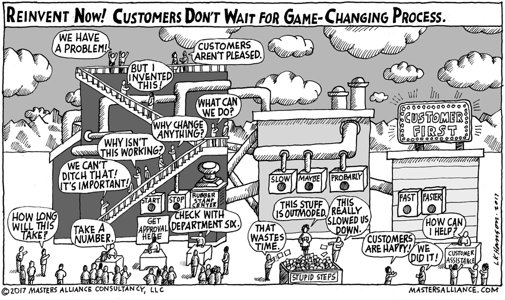 Masters Alliance Reinvent Now! Customers Don’t Wait for Game-Changing Process